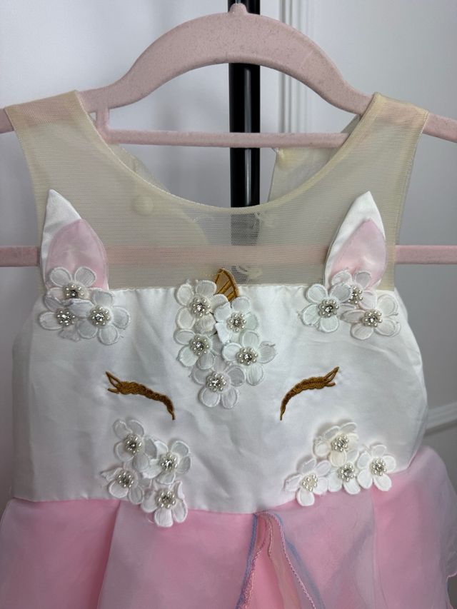 Vestido Unicórnio Menina Disface Festa 6
