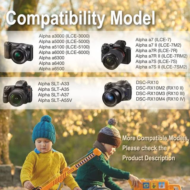 Caricabatterie doppio NP-FW50 + 2 batterie