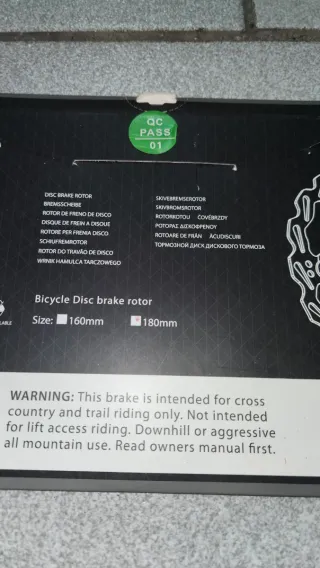 Discos de Freno Bicicleta 180mm R6