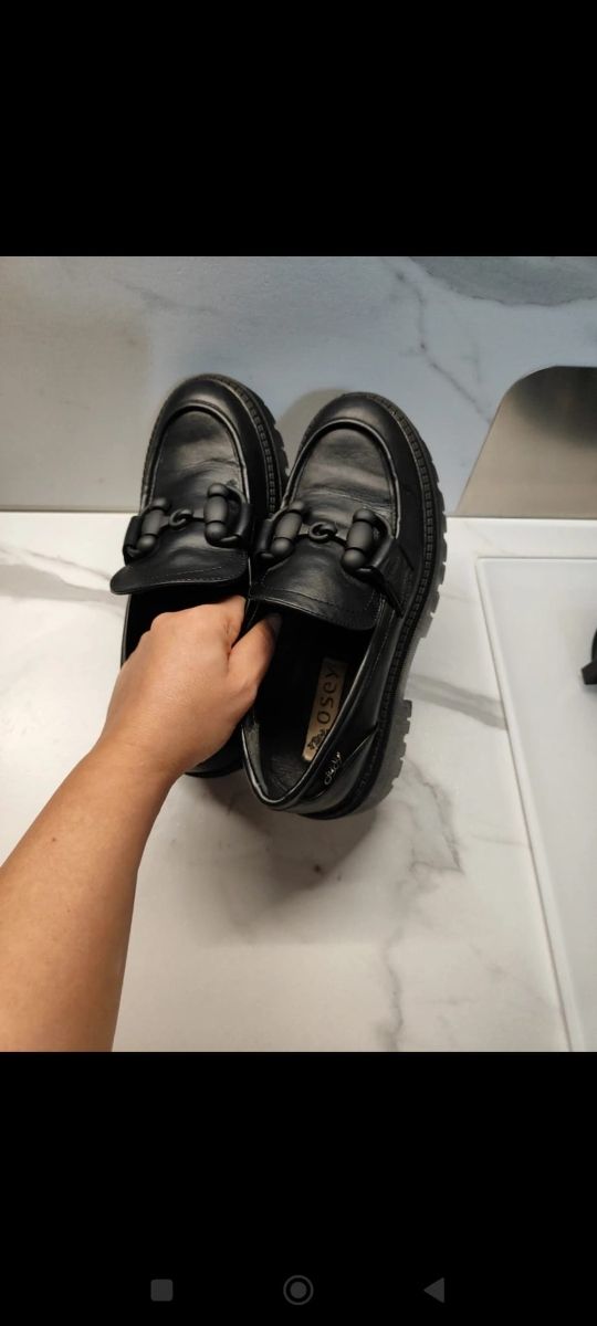 Mocassini Osey Neri Donna Tg. 38