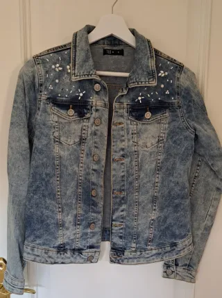 Chaqueta vaquera TEX mujer S adornos plateados