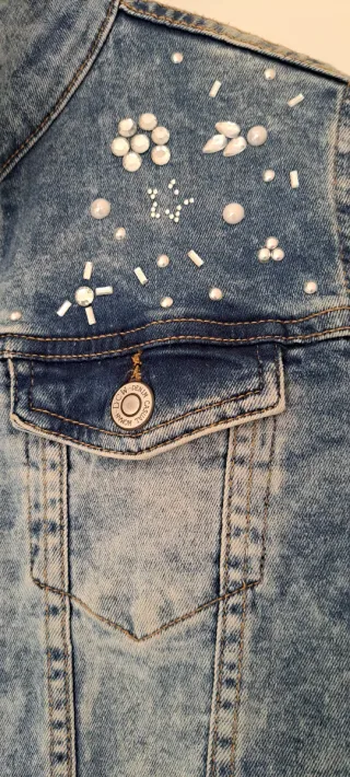 Chaqueta vaquera TEX mujer S adornos plateados