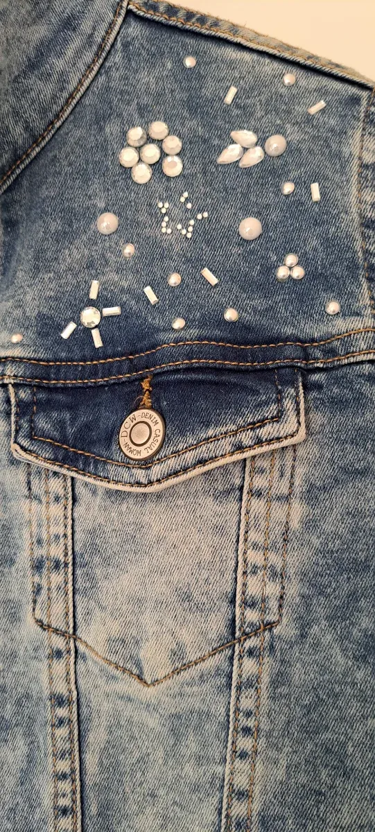 Chaqueta vaquera TEX mujer S adornos plateados