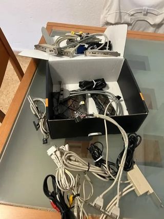 Lote Cables y Brackets PC USB