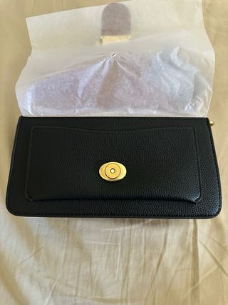 Bolso Coach Tabby Negro y Dorado