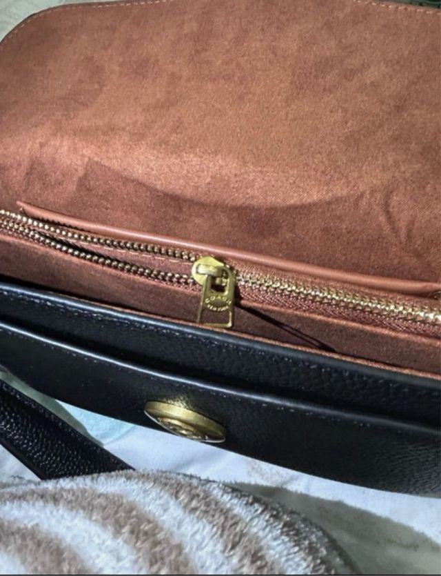 Bolso Coach Tabby Negro y Dorado