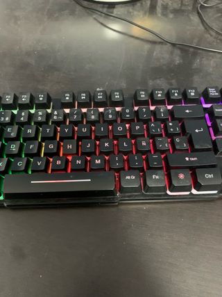 Teclado Gaming Negro Retroiluminado