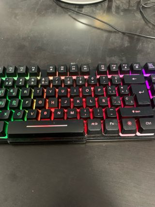 Teclado Gaming Negro Retroiluminado