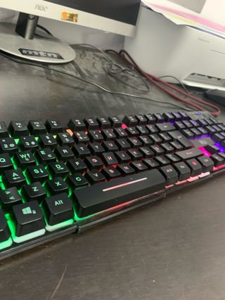 Teclado Gaming Negro Retroiluminado