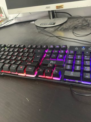 Teclado Gaming Negro Retroiluminado