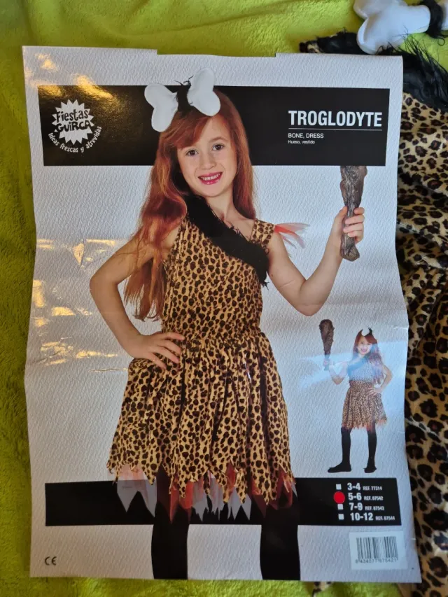 Disfraz cavernícola niña