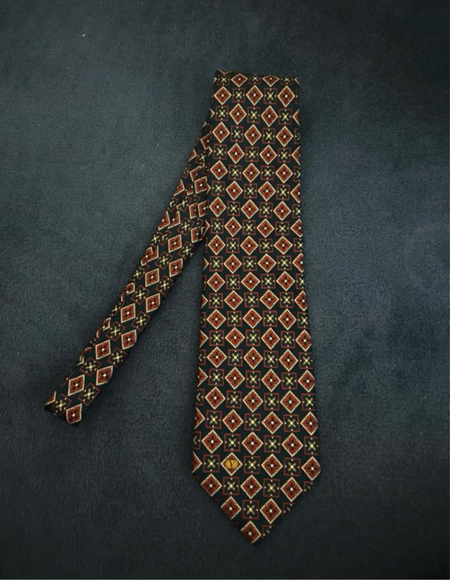 Corbata Valentino Diseño Geométrico