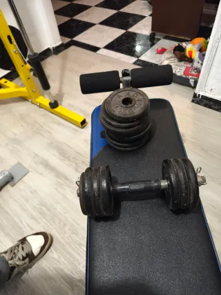 Pesas ajustables para gimnasio