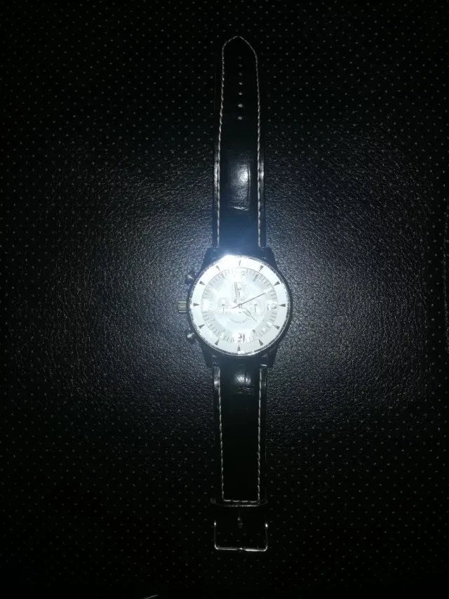 Reloj Louis Valentin Hombre Negro Blanco