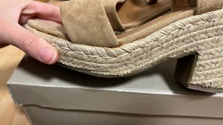 Sandalias esparto beige