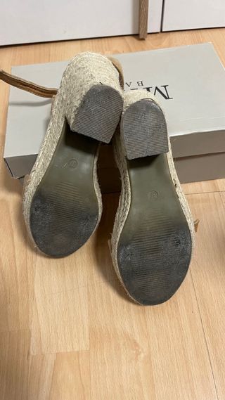 Sandalias esparto beige