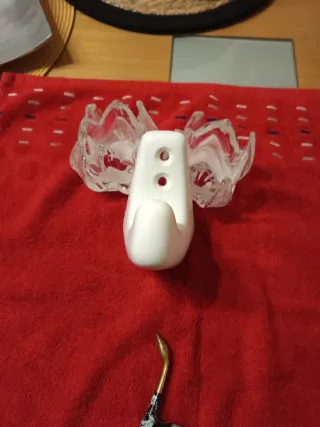 Perchero cerámica y portarrollos