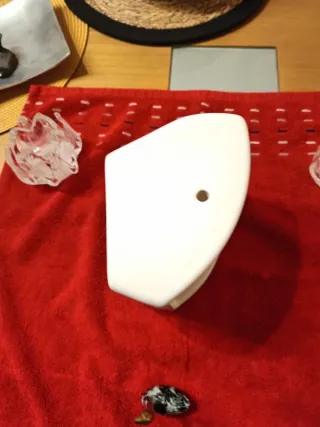 Perchero cerámica y portarrollos