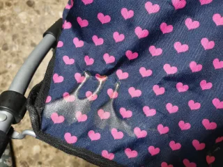 Silla de paseo para muñecas unicornio