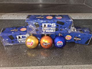 Palline Natale Pepsi, Lay's, Doritos Palle