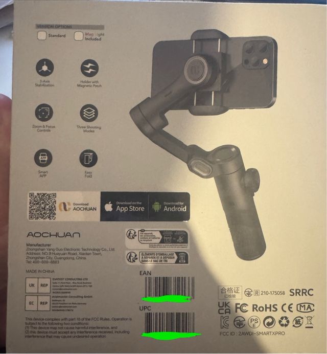 Estabilizador Aochuan Smart XE 3 ejes