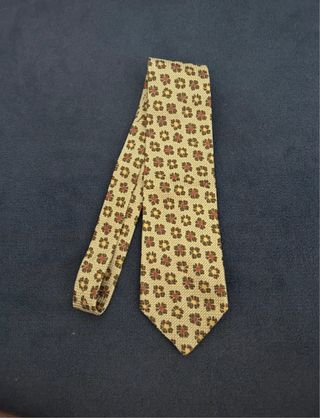 Corbata Cerruti niño beige estampado floral