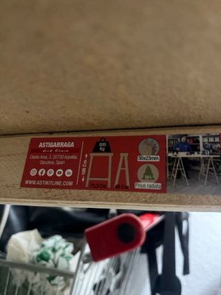 Andamio de madera plegable