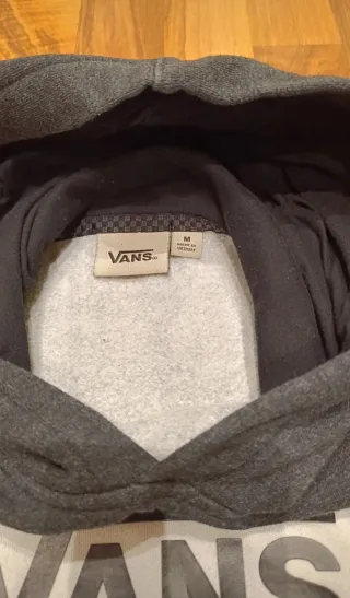 Sudadera niño Vans gris y negra para  10-11 años