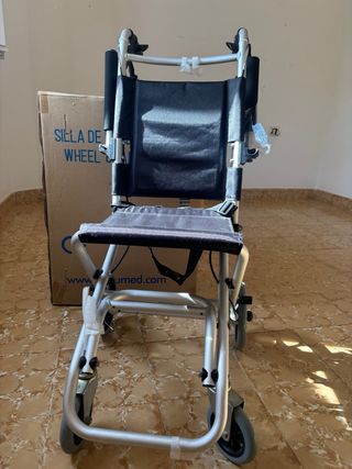 silla de ruedas de aluminio ligera