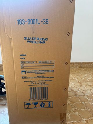 silla de ruedas de aluminio ligera