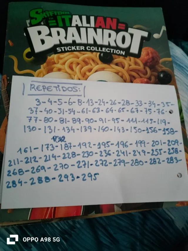 Colección Cromos Italian Braintot Panini