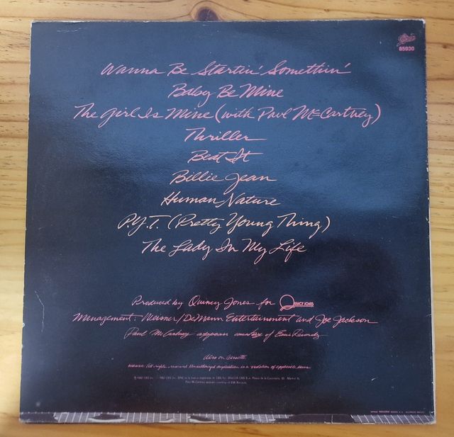 Vinilo Michael Jackson Thriller