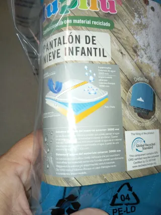 Pantalón de nieve infantil 110/116