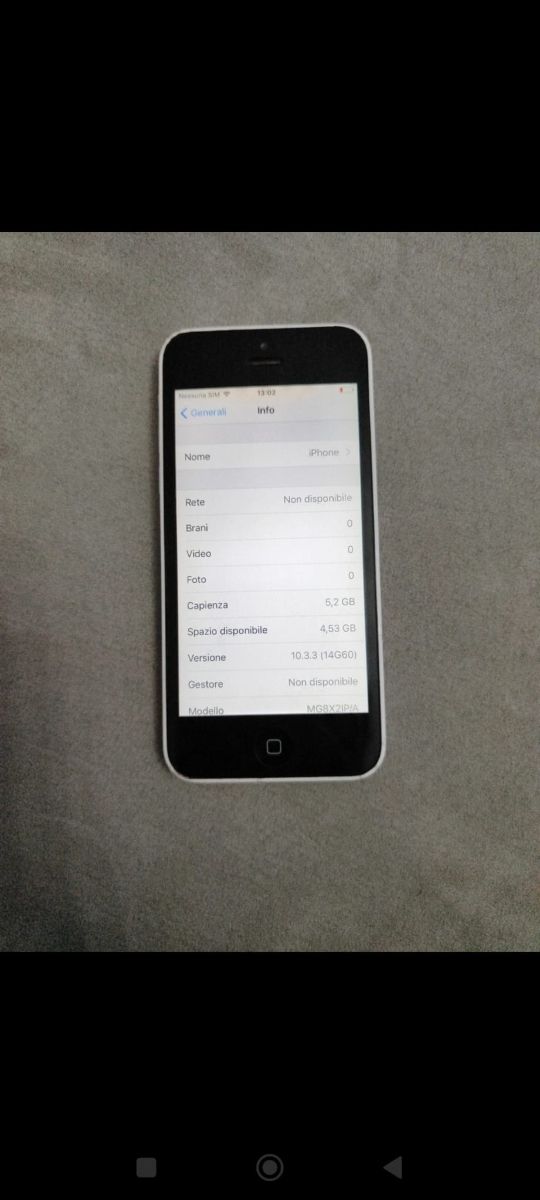 iPhone 5c bianco 64GB