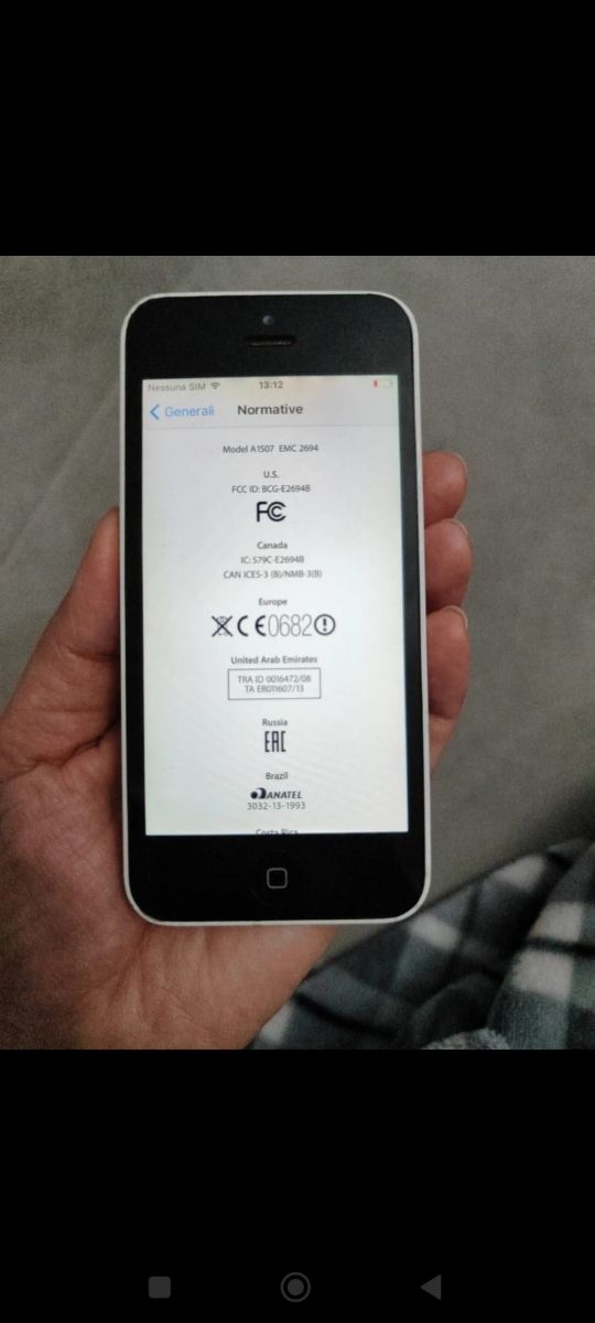 iPhone 5c bianco 64GB