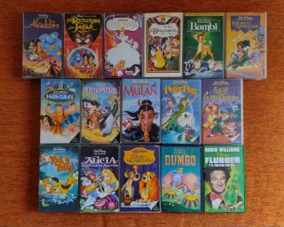 Lote Películas Disney VHS Clásicos