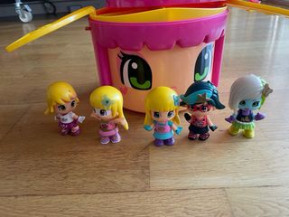 Cabeza PinyPon SuperHero y 5 muñecas