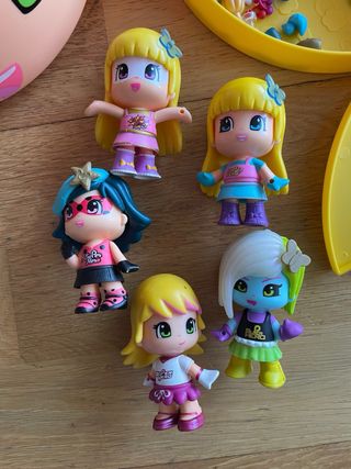 Cabeza PinyPon SuperHero y 5 muñecas