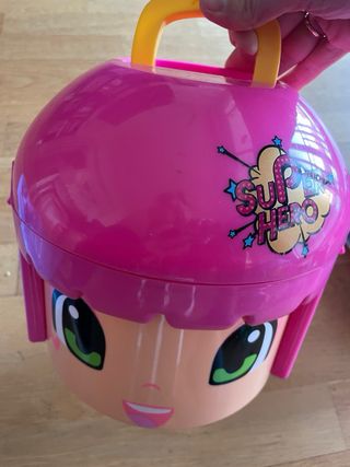 Cabeza PinyPon SuperHero y 5 muñecas