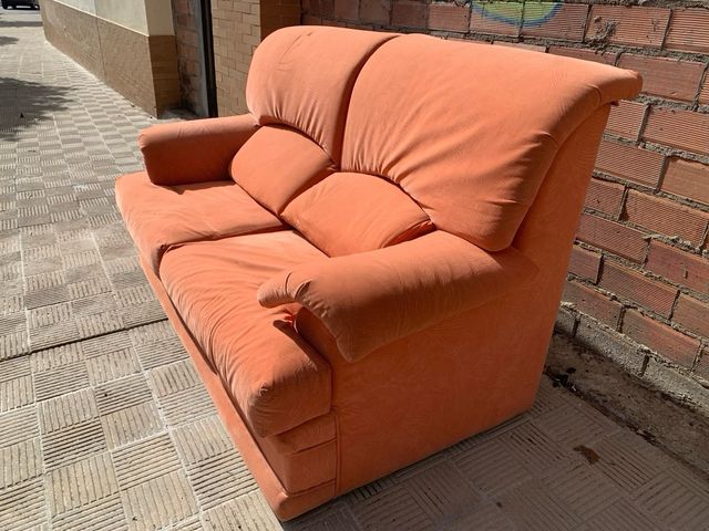 Sofá de 2 plazas naranja