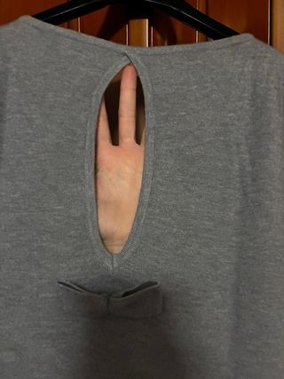 Maglia Anny Studio grigia con perline taglia L