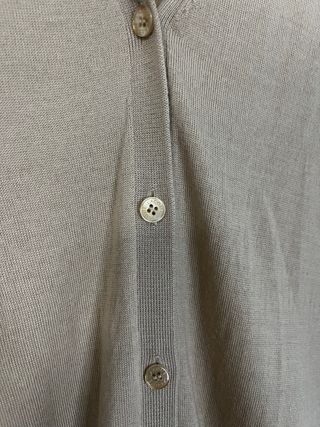 Cardigan Lacoste Lana Beige Taglia L