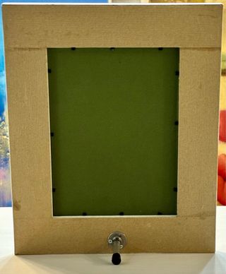 Portafotos madera nudos blanco