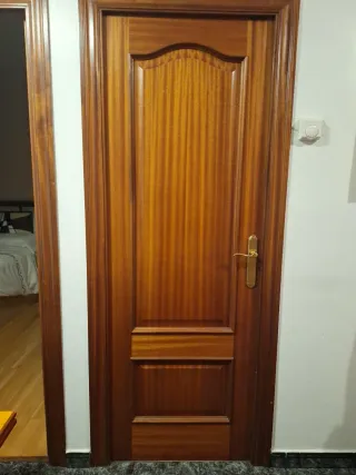 Juego de 6 puertas de madera interiores