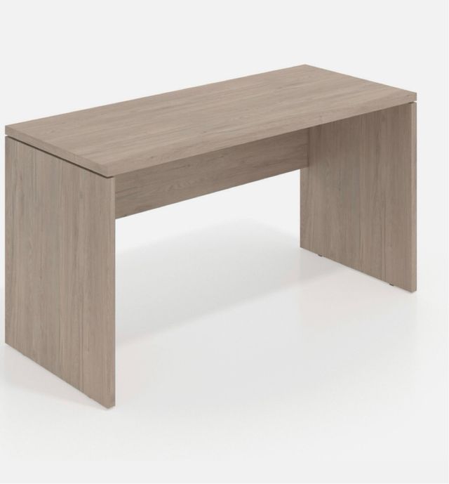 Mesa de oficina de madera color beige/marrón