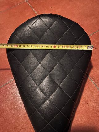 Asiento Moto Zee Engineers Negro Acolchado