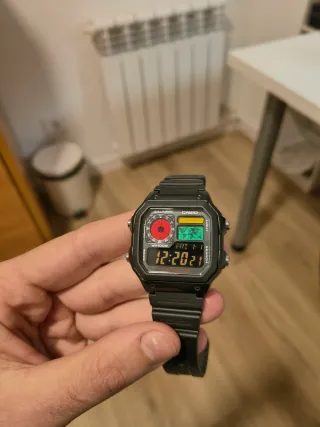 Reloj Casio Royale AE-1200 custom "Warzone" Negro