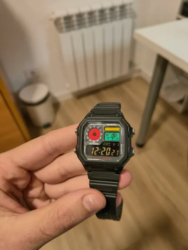 Reloj Casio Royale AE-1200 custom "Warzone" Negro