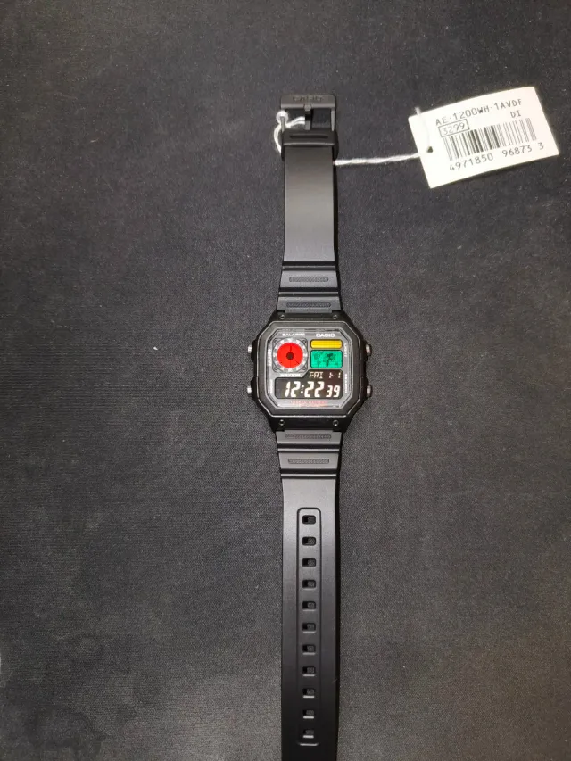 Reloj Casio Royale AE-1200 custom "Warzone" Negro