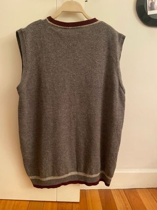 Chaleco Lacoste Gris Lana